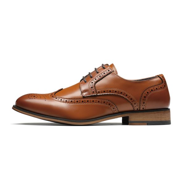 Mens Brown Oxford Dress Shoes