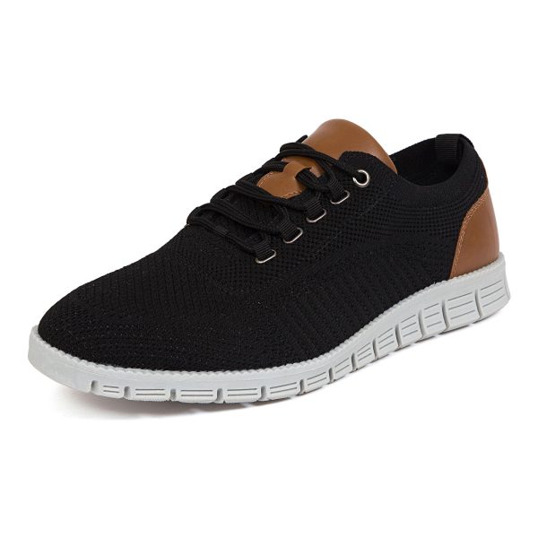 Men’s black and brown sneakers